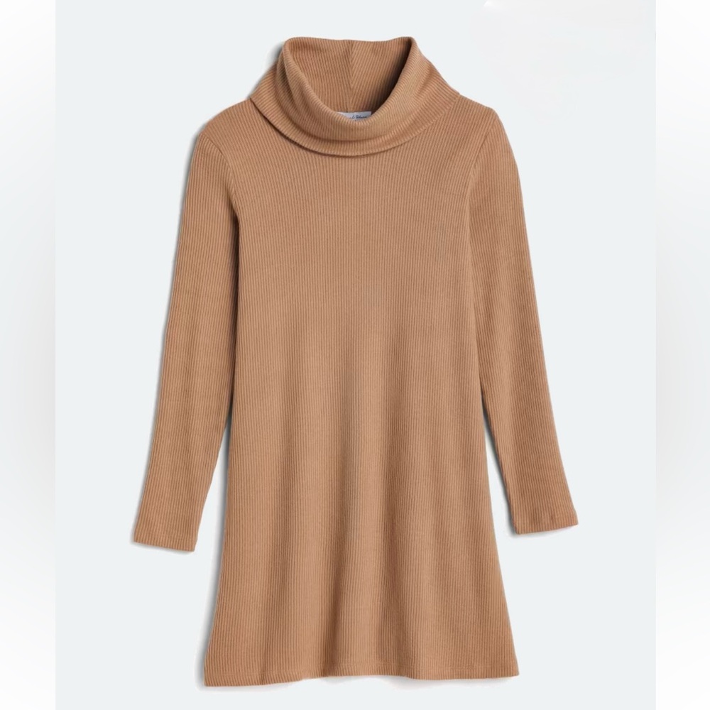 Michael Stars Camel Long Sleeve Dress NWT